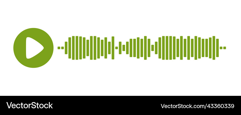 Recording of audio message template ui element Vector Image
