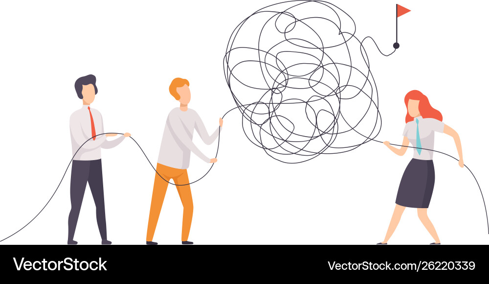 Team Problem Solving vector image