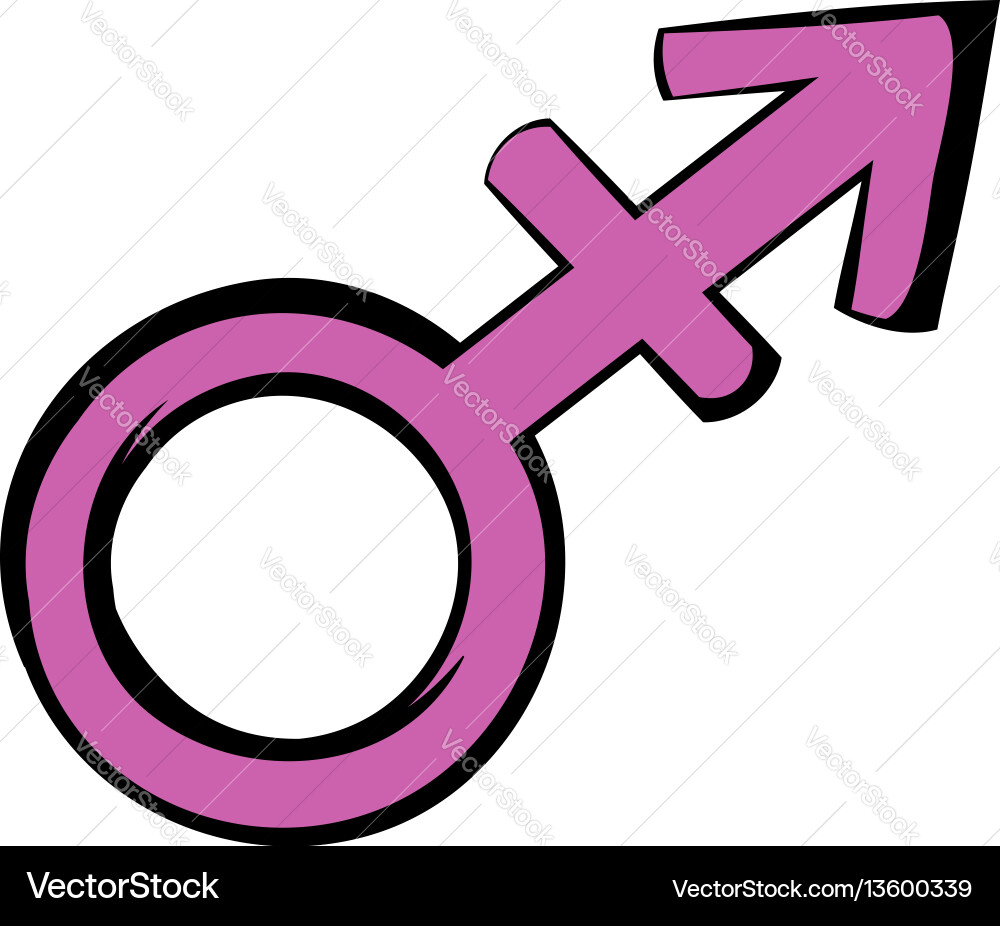 Transgener Zeichen Symbol Cartoon Transgener Zeichen Symbol Cartoon vektorbild