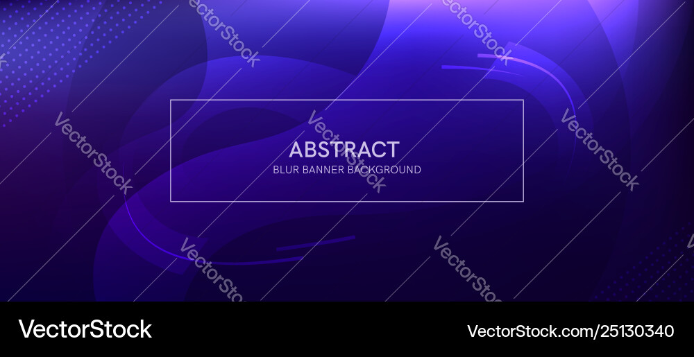 Abstract banner with a gradient shapes and blur vector image