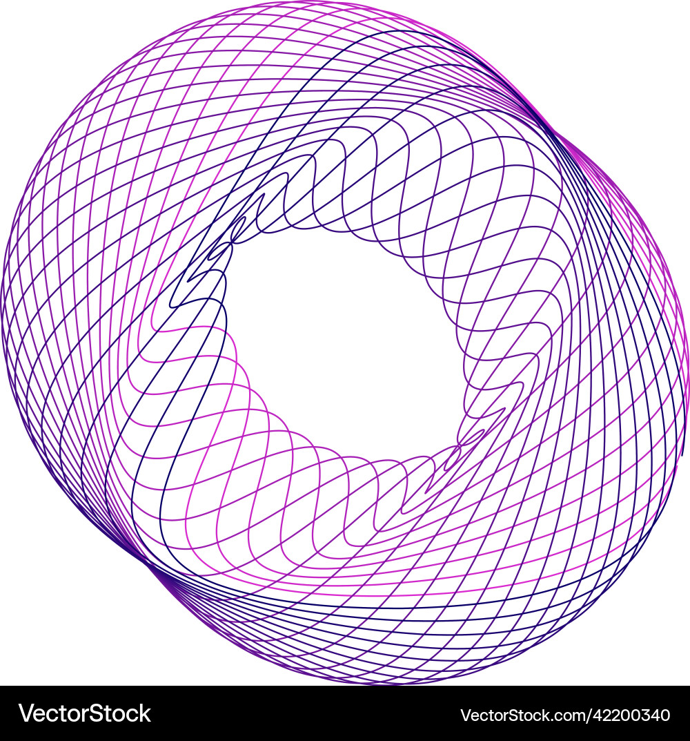 Abstract color linear spirograph rosette Abstract color linear spirograph rosette vector image