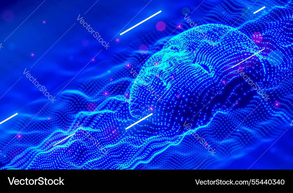 Abstract face of artificial intelligence consists Abstract face of artificial intelligence consists vector image
