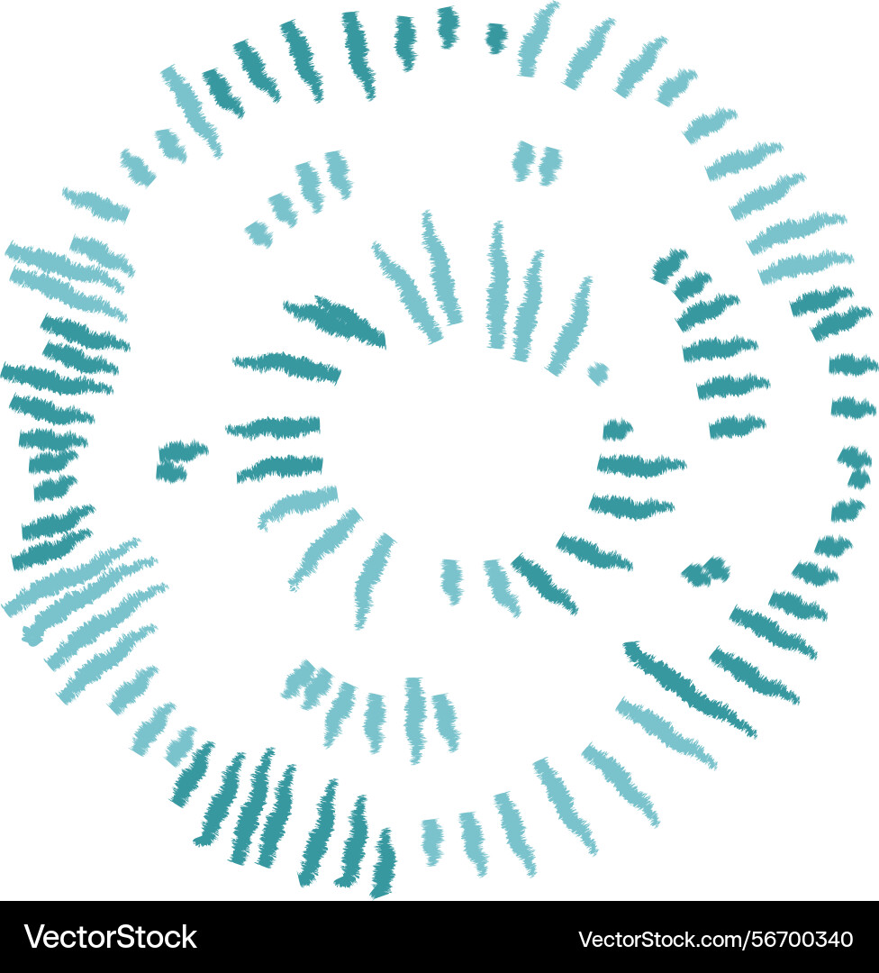 Crayon circular abstract pattern Crayon circular abstract pattern vector image