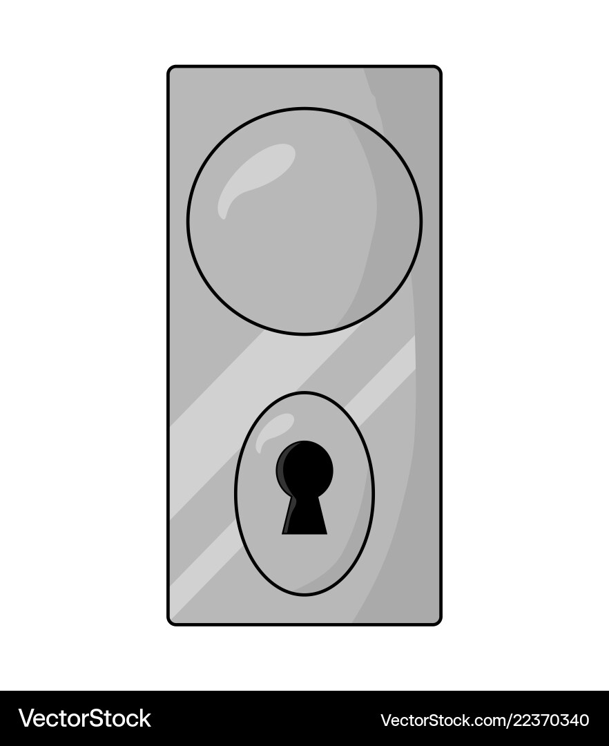 Dooe knob handle symbol icon design vector image