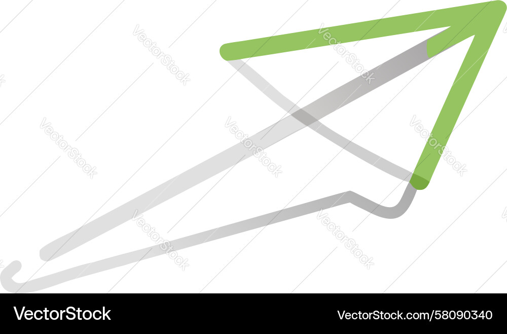 Dynamic Arrow Path Vector Image