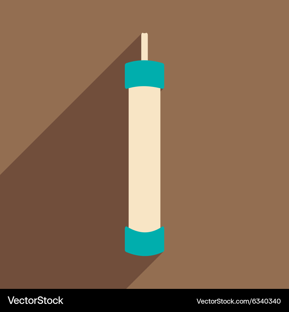 Flat with shadow icon and mobile application hand vector image