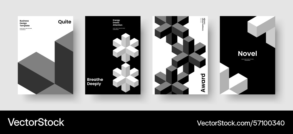 Modern brochure layout abstract background Vector Image