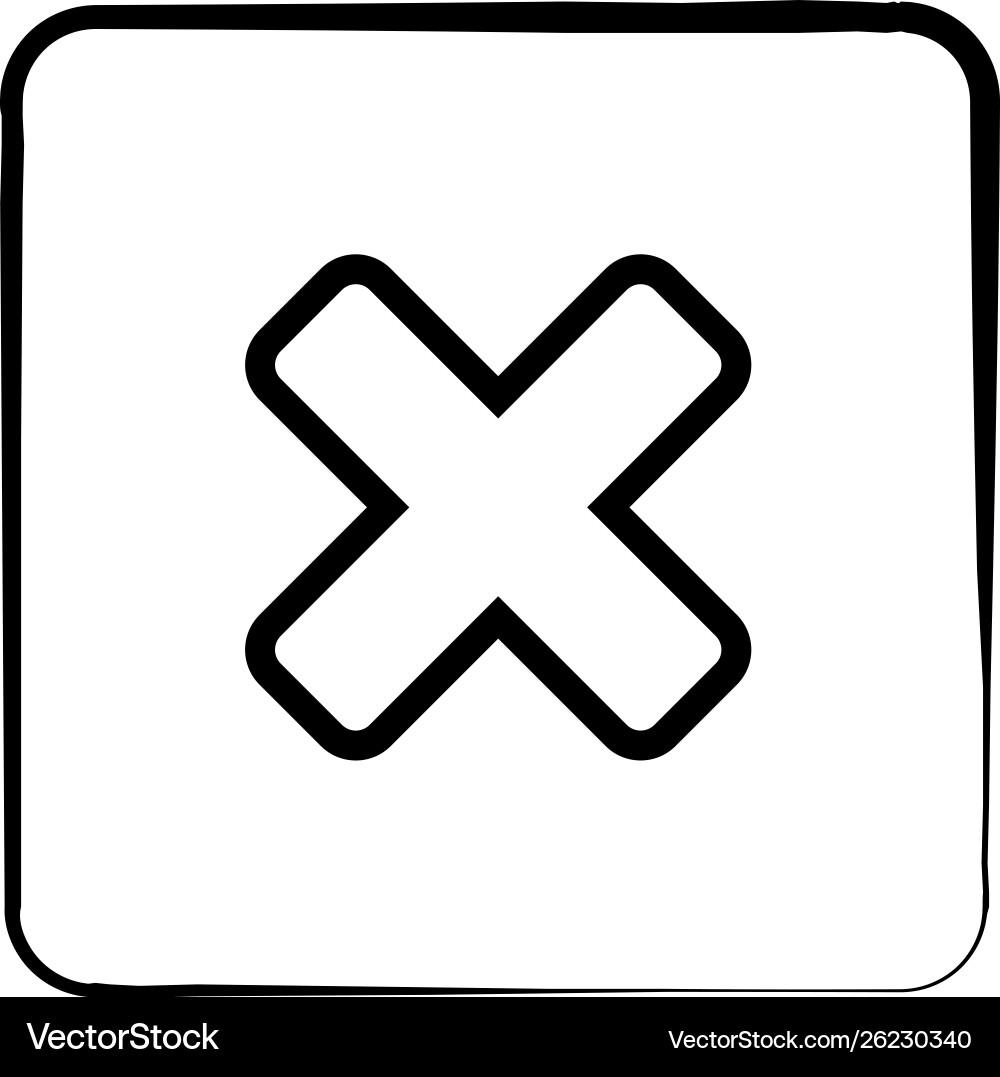 Multiply simple line icon Multiply simple line icon vector image