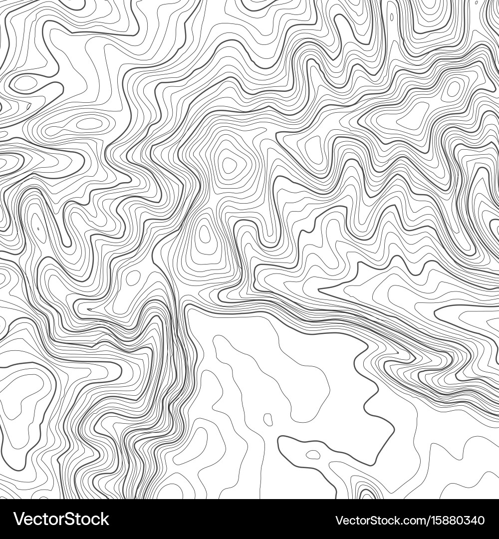 Topographic map background with space for copy Vector Image