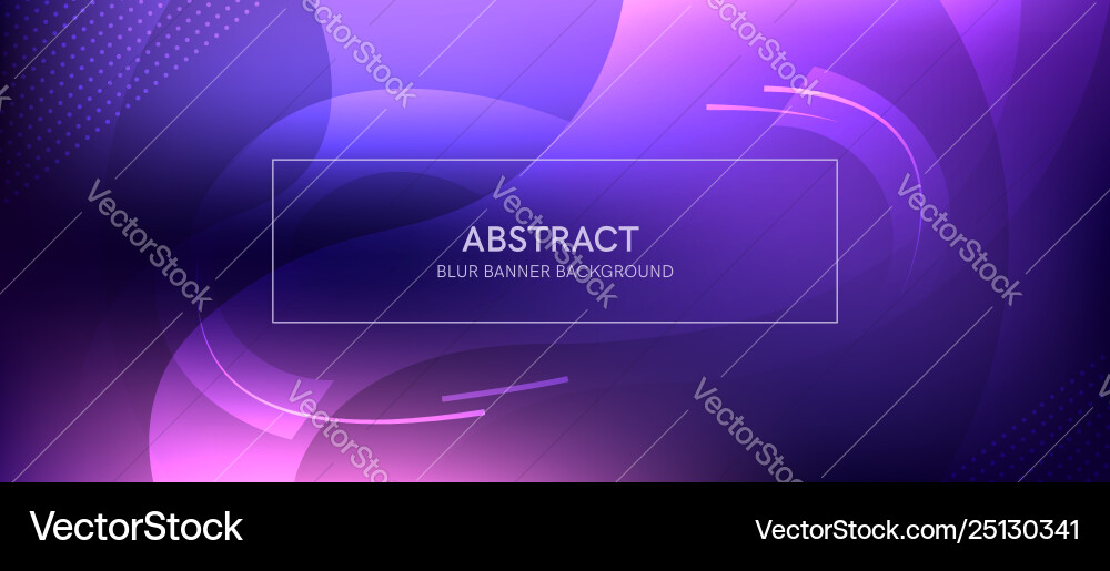 Abstract banner with a gradient shapes and blur Vector Image