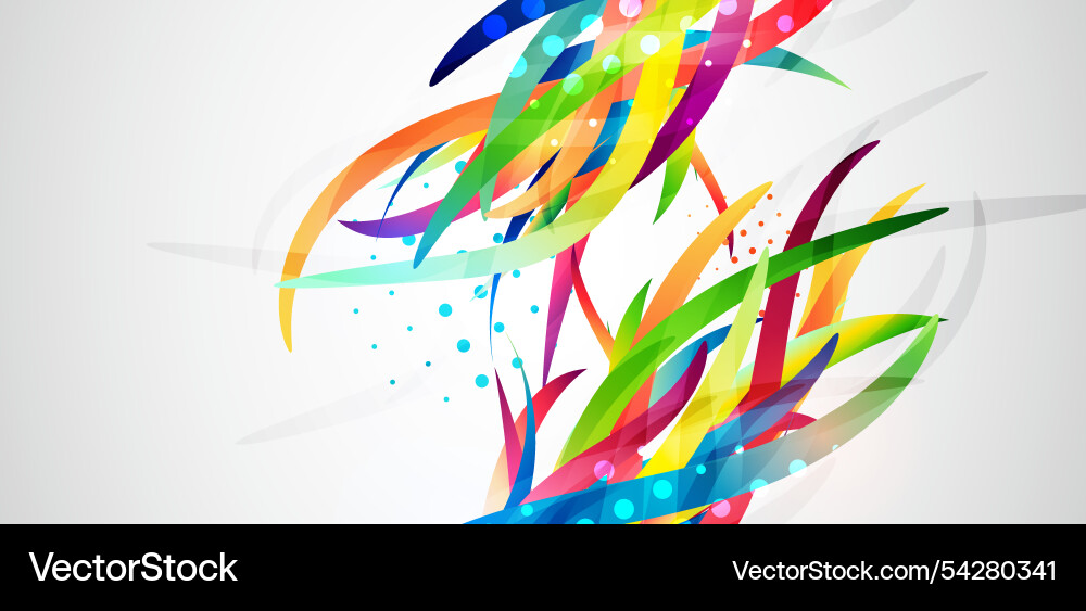 Abstract colored background on a gray gradient Vector Image