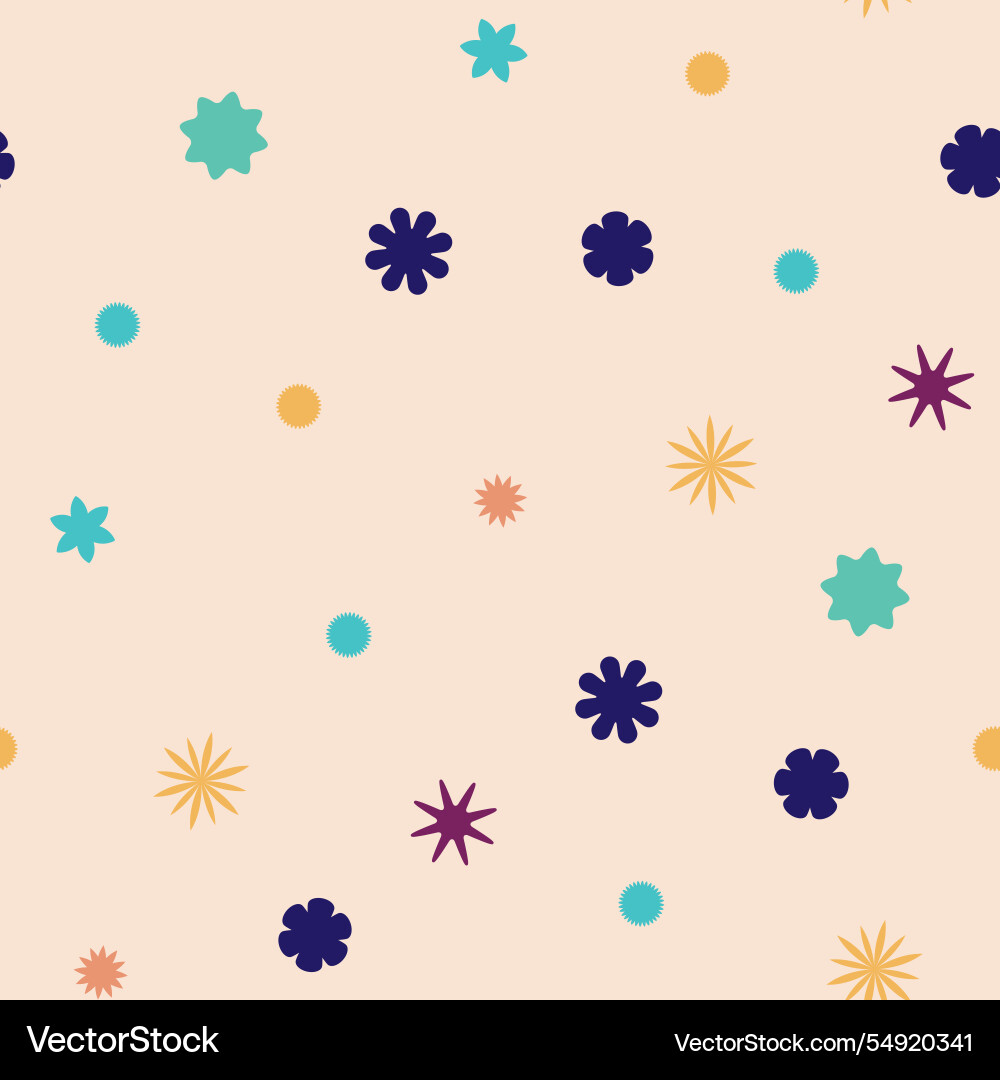 Abstract seamless pattern featuring various Abstract seamless pattern featuring various vector image
