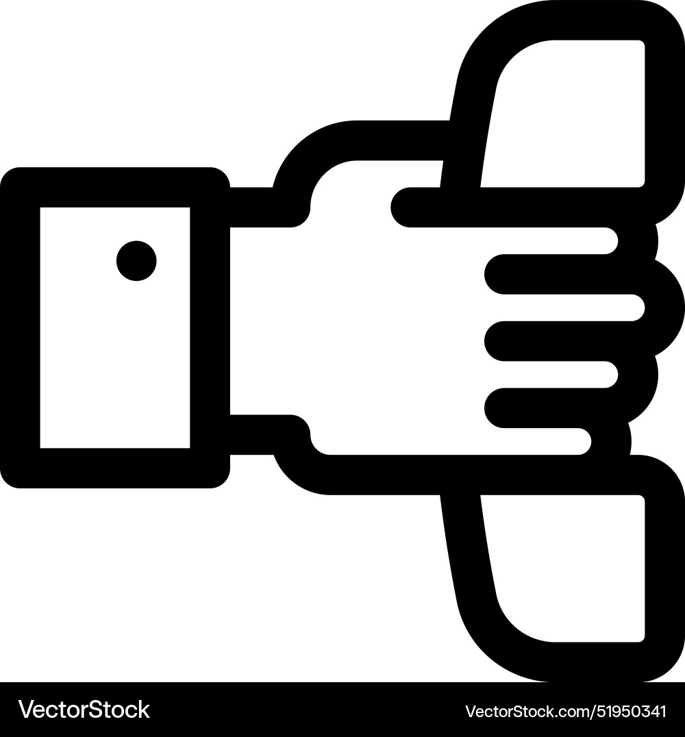 Call icon thin linear style design isolated Vector Image