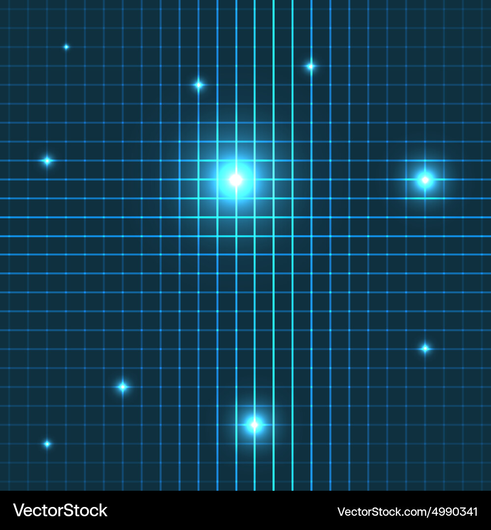 Glow lines seamless pattern Vector Image