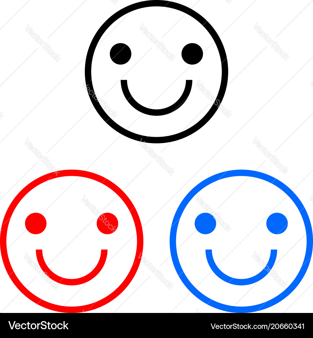 Happy smiley icon Vector Image