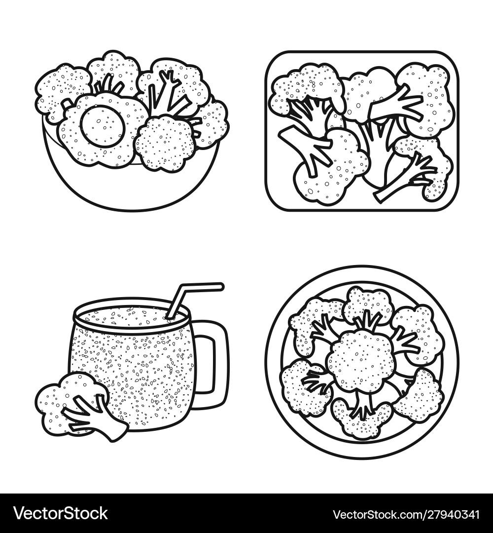 Isolated object eating and diet symbol Isolated object eating and diet symbol vector image