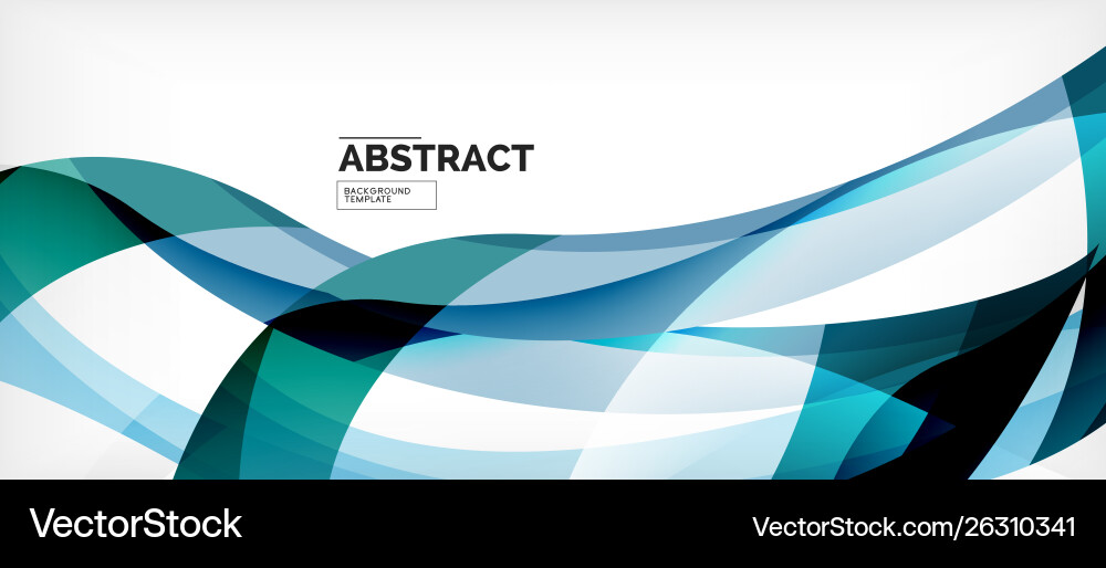 Linear wave web template Linear wave web template vector image