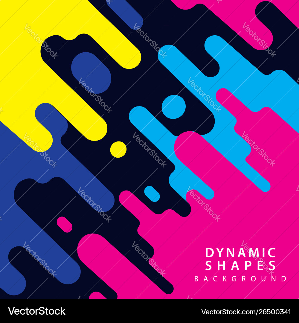 Modern dynamic shapes style background Vector Image