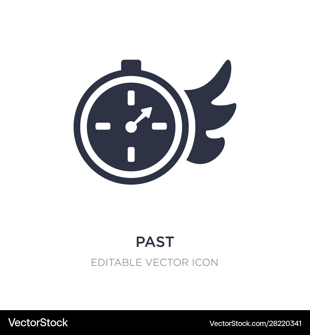 Past icon on white background simple element from vector image