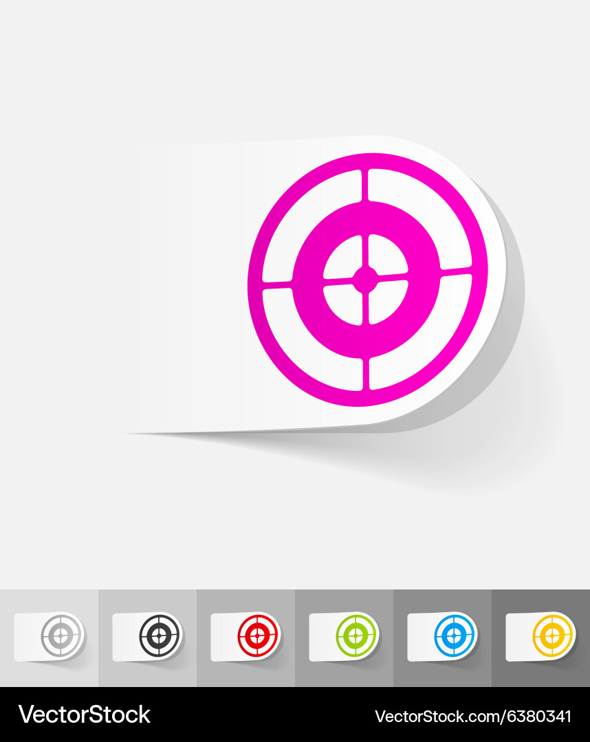 Realistic design element target Vector Image