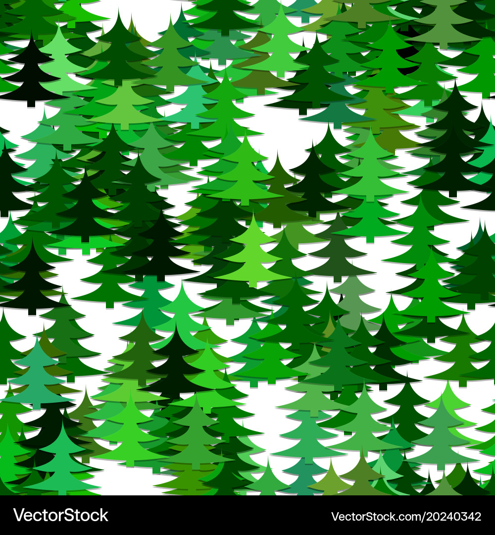 Abstract random pine tree pattern background Vector Image
