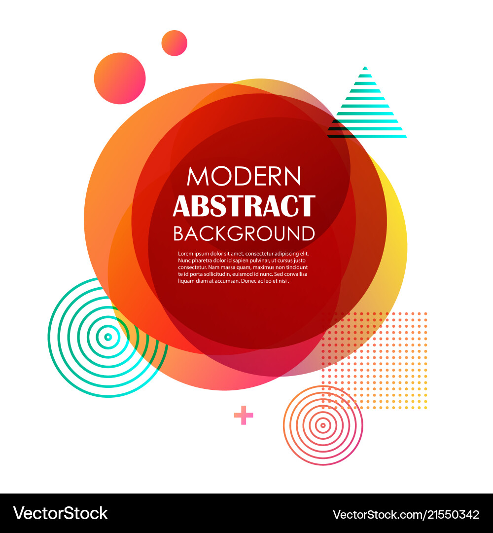 Abstract red gradient geometric pattern design vector image