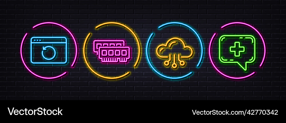 Cloud computing recovery internet and ram minimal Cloud computing recovery internet and ram minimal vector image