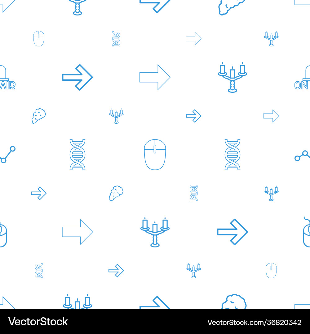 Curve icons pattern seamless white background vector image
