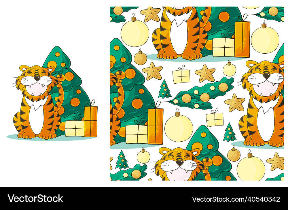 Cute set of element and seamless pattern ideal Cute set of element and seamless pattern ideal vector image