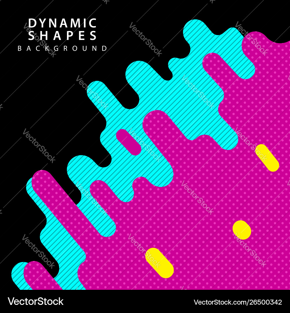 Dynamic Shapes Background vector image