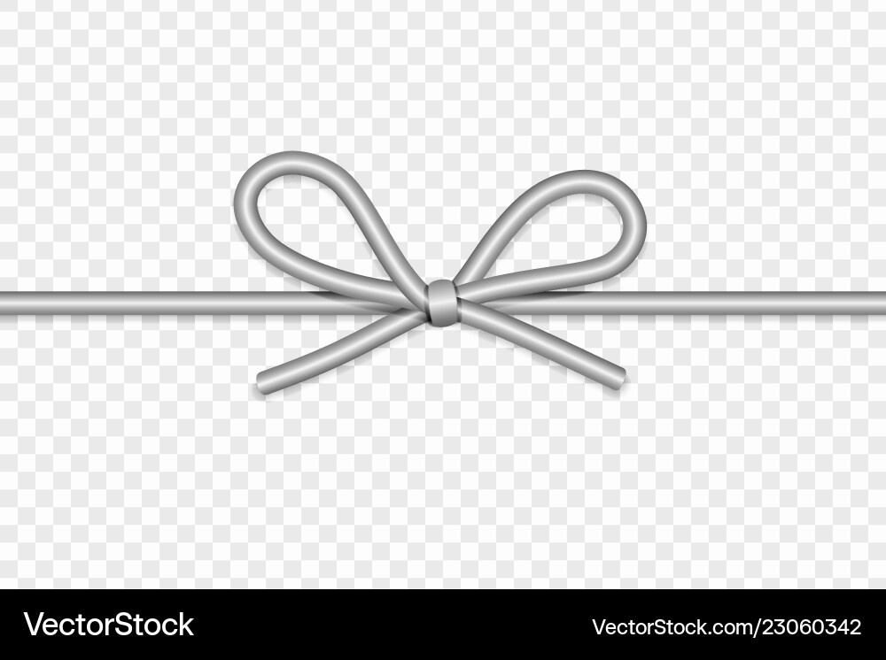 Elegant String Bow with Rope vector image