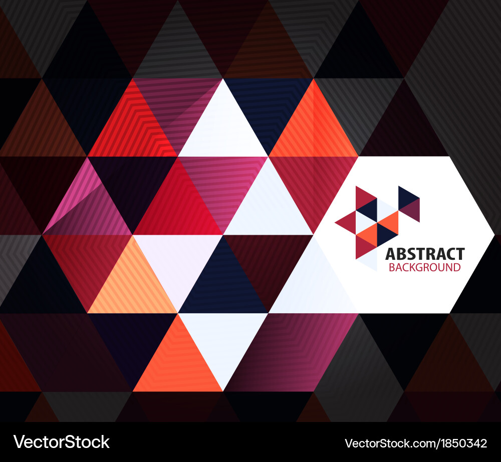 Geometric Triangle Pattern Background vector image