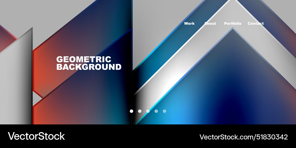 Gradient triangle geometric minimal wallpaper Vector Image