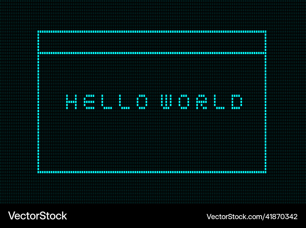 Hello world is a simple word for programmer Hello world is a simple word for programmer vector image