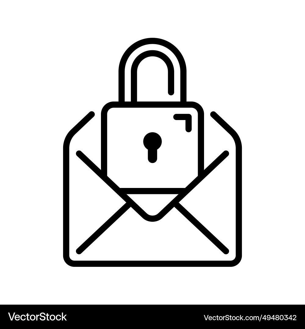 Line icon design of read or open email with notif Line icon design of read or open email with notif vector image