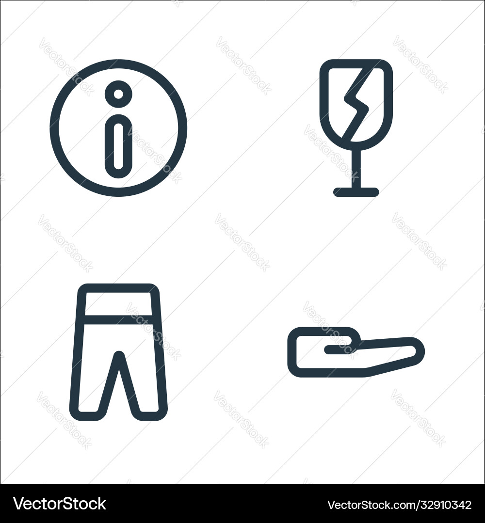 Marketplace line icons linear set quality Marketplace line icons linear set quality vector image