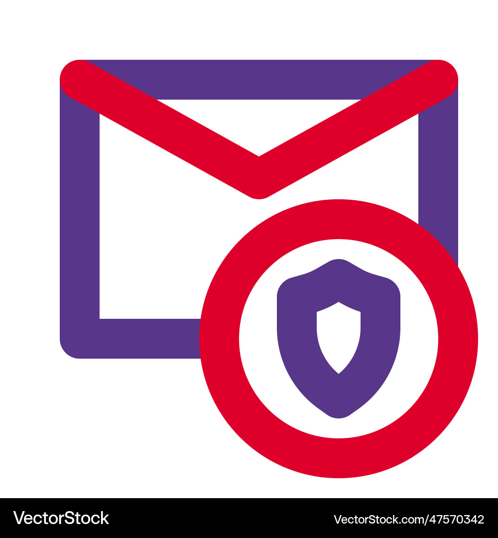 Message has been encrypted for privacy vector image