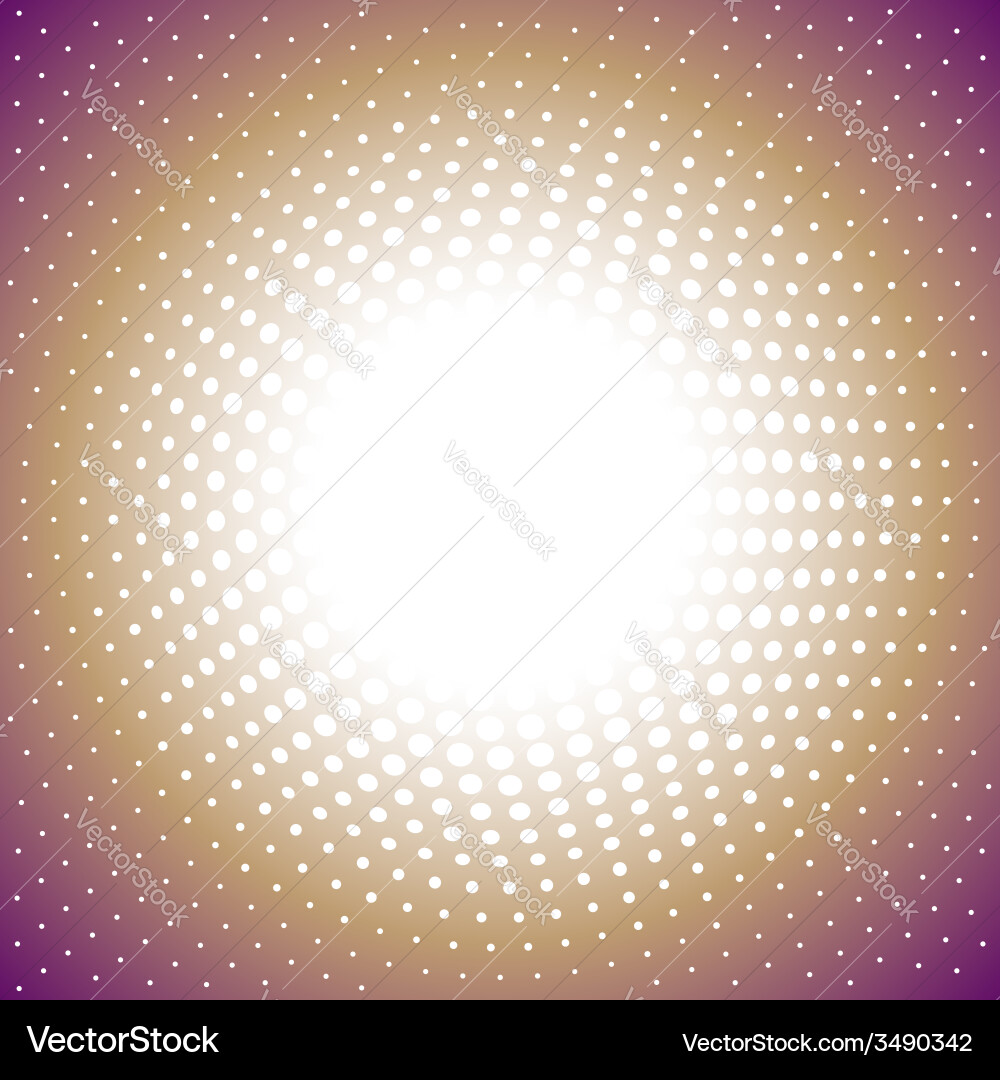 Radial Halftone Pattern Vector Image