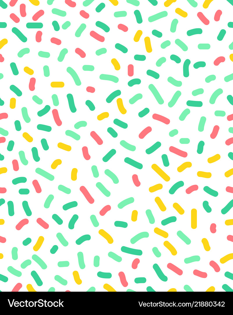 Seamless pattern with confetti vector image
