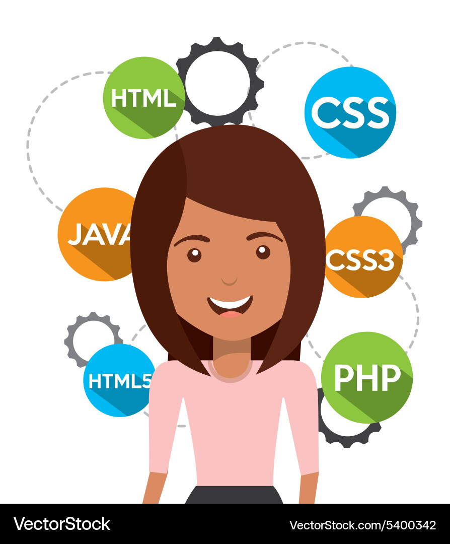Software programmer Vector Image