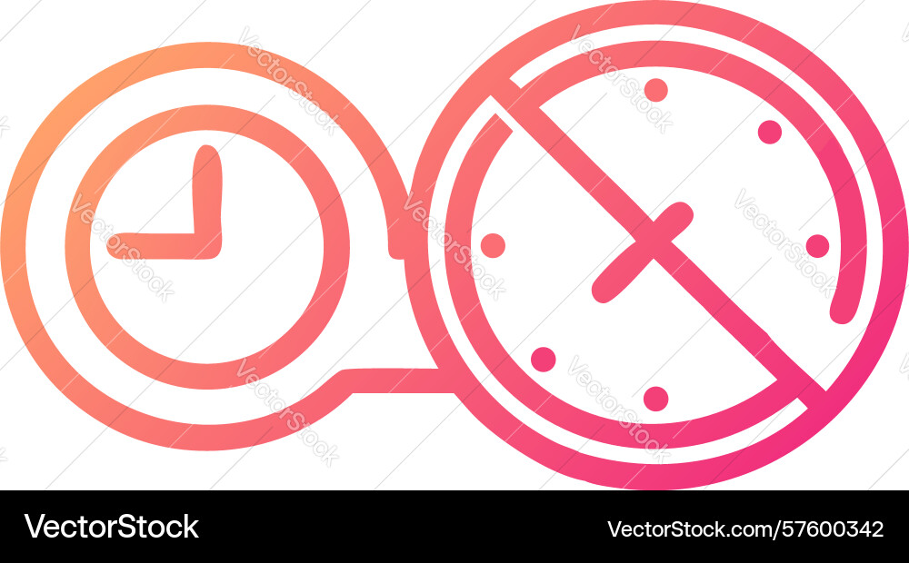 Time limit exceeded icon design generative ai vector image