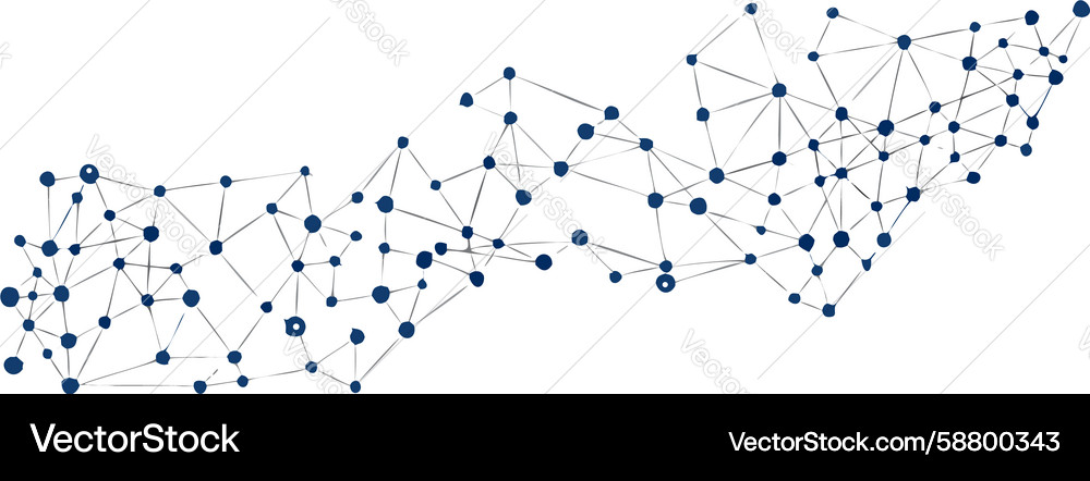 Abstract scattered points and lines symbolizing Vector Image