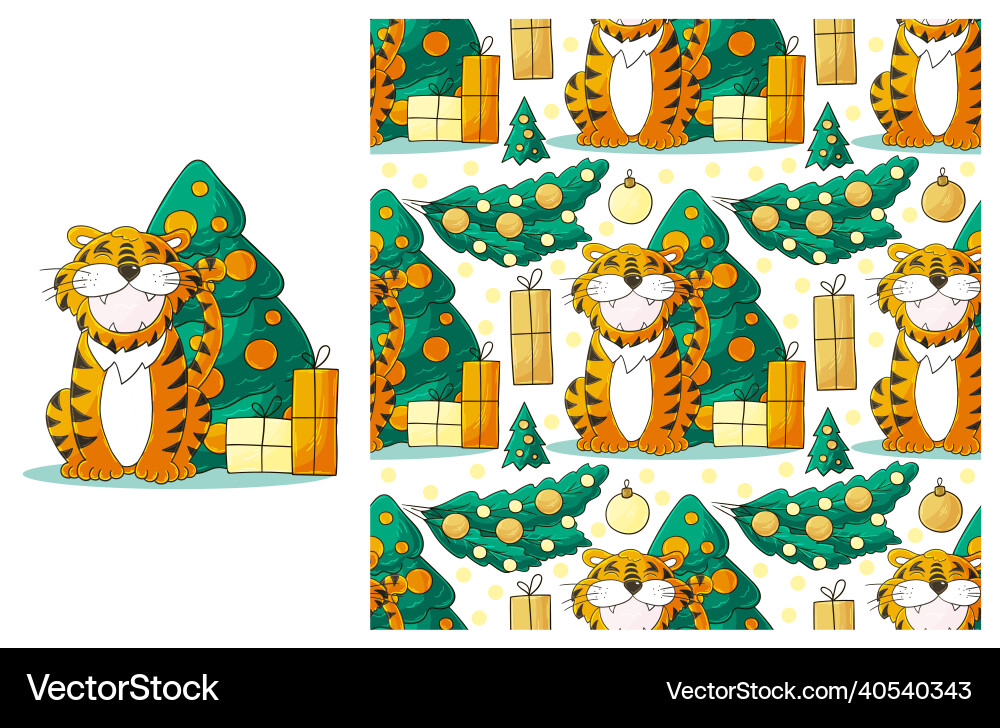 Cute set of element and seamless pattern ideal Cute set of element and seamless pattern ideal vector image