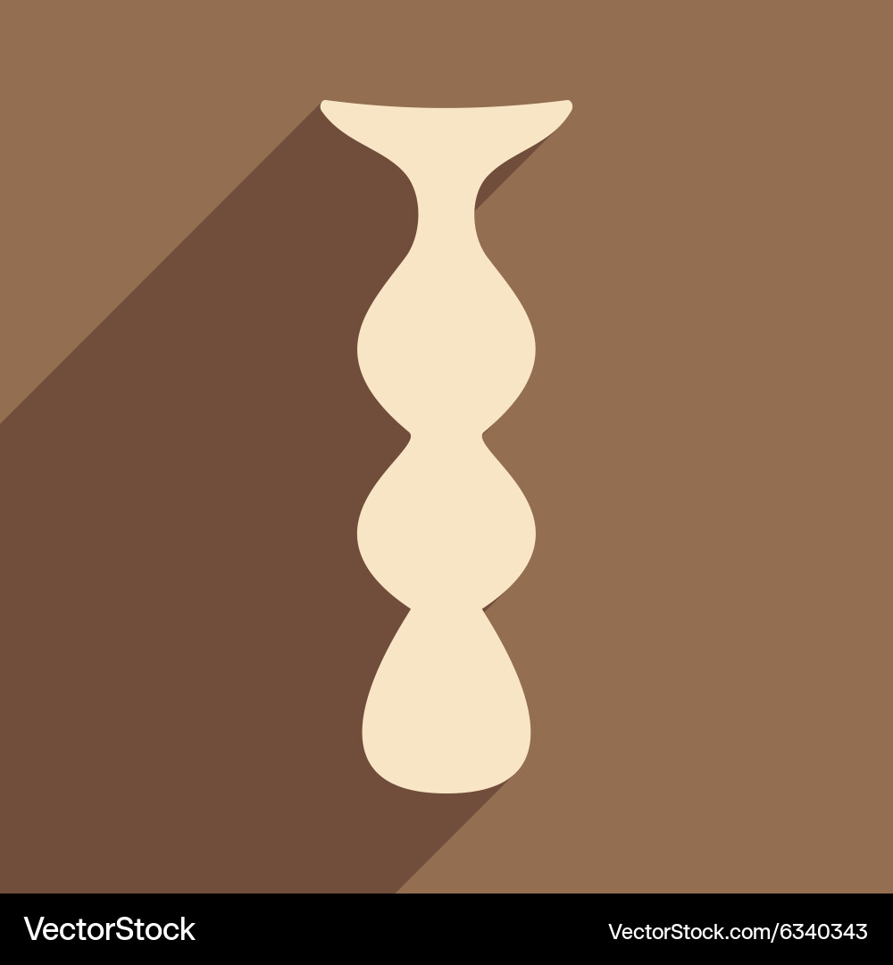 Flat with shadow icon and mobile application mine vector image