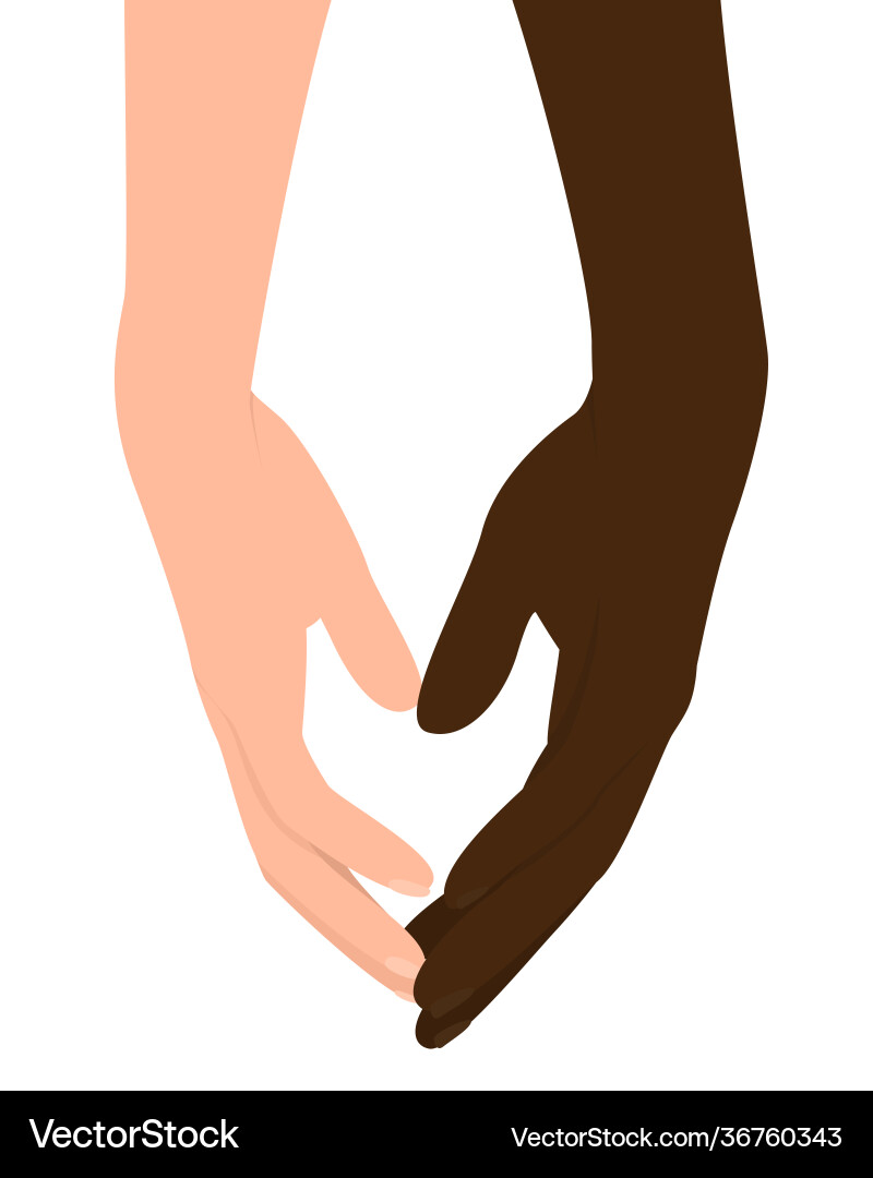 Hands Joined in Unity vector image