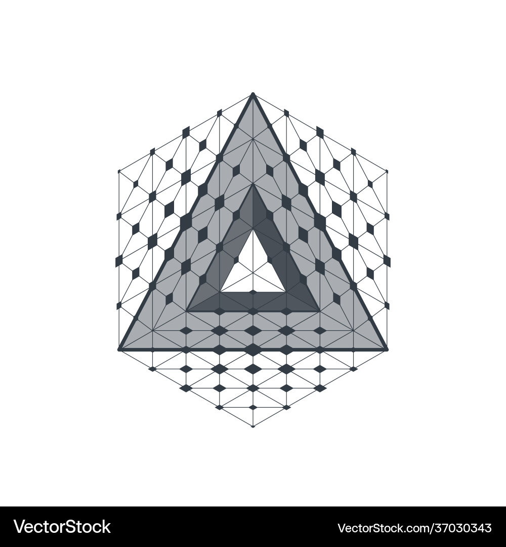 Modern stylish logo design element with squares Modern stylish logo design element with squares Vector Image