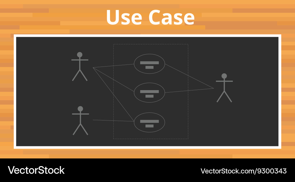 Uml Unified Modelling Language Use Case Diagram Vector Image Uml Unified Modelling Language Use Case Diagram Vector Image