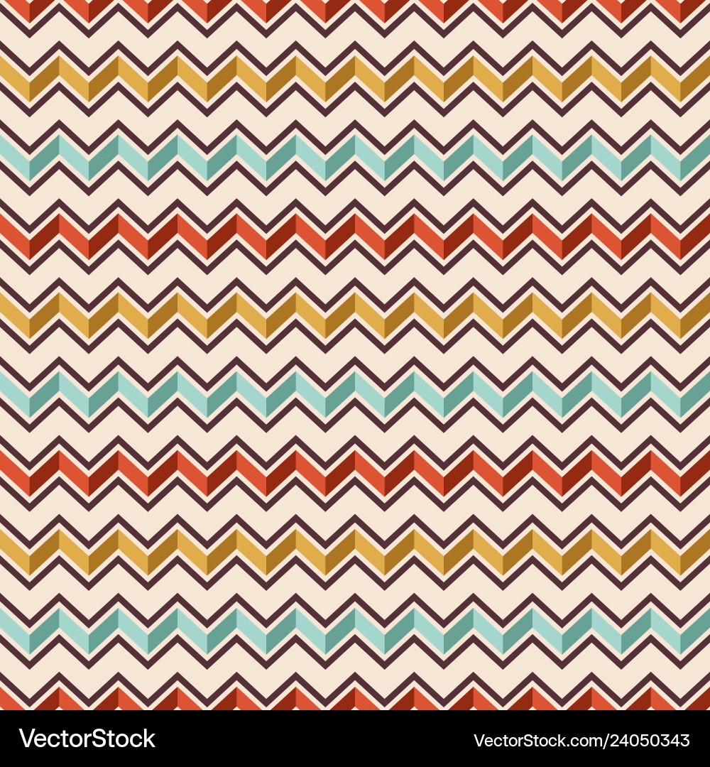 Zigzag color lines seamless pattern Zigzag color lines seamless pattern vector image