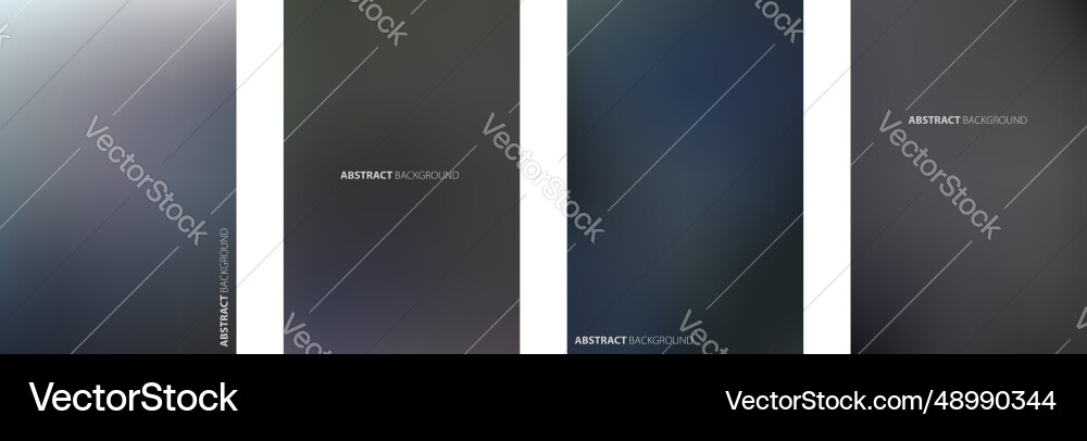 Abstract gradient blurred background in dark Vector Image