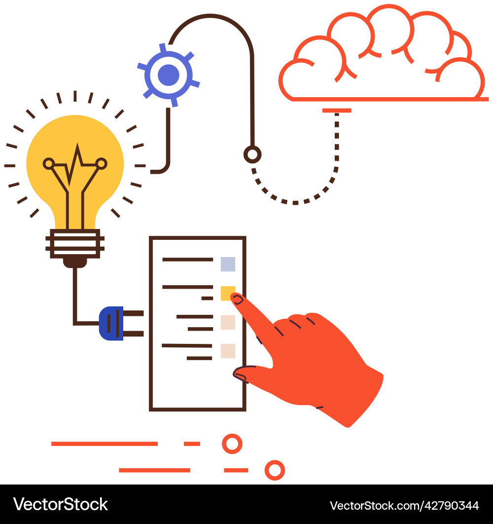 Big data visualization connection complex Big data visualization connection complex vector image